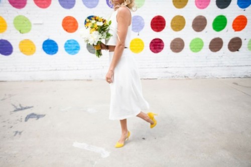 Modern And Colorful Wedding Styled Shoot In An Industrial Loft