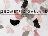 Modern And Easy Diy Geometric Garland For Your Wedding Decor