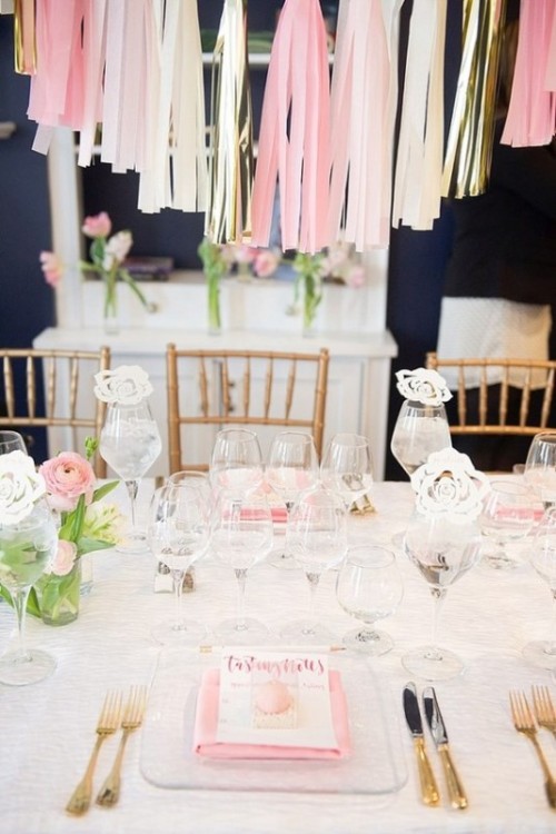 Modern And Girly Pink Bridal Shower Inspiration