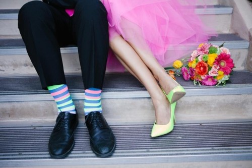 Modern And Vibrant Neon Wedding Inspirational Shoot