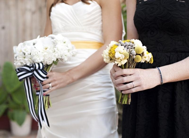 Modern Black Yellow And White Wedding Inspiration