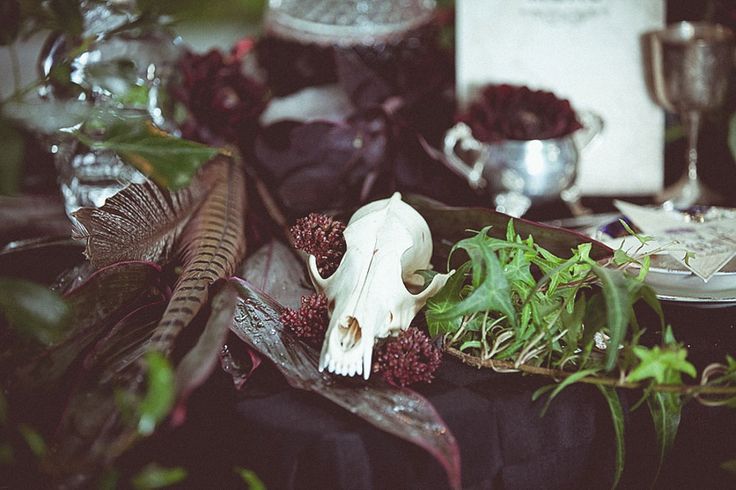 Mysterious voodoo and pagan witch wedding shoot  14
