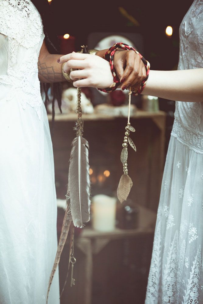 Mysterious voodoo and pagan witch wedding shoot  19