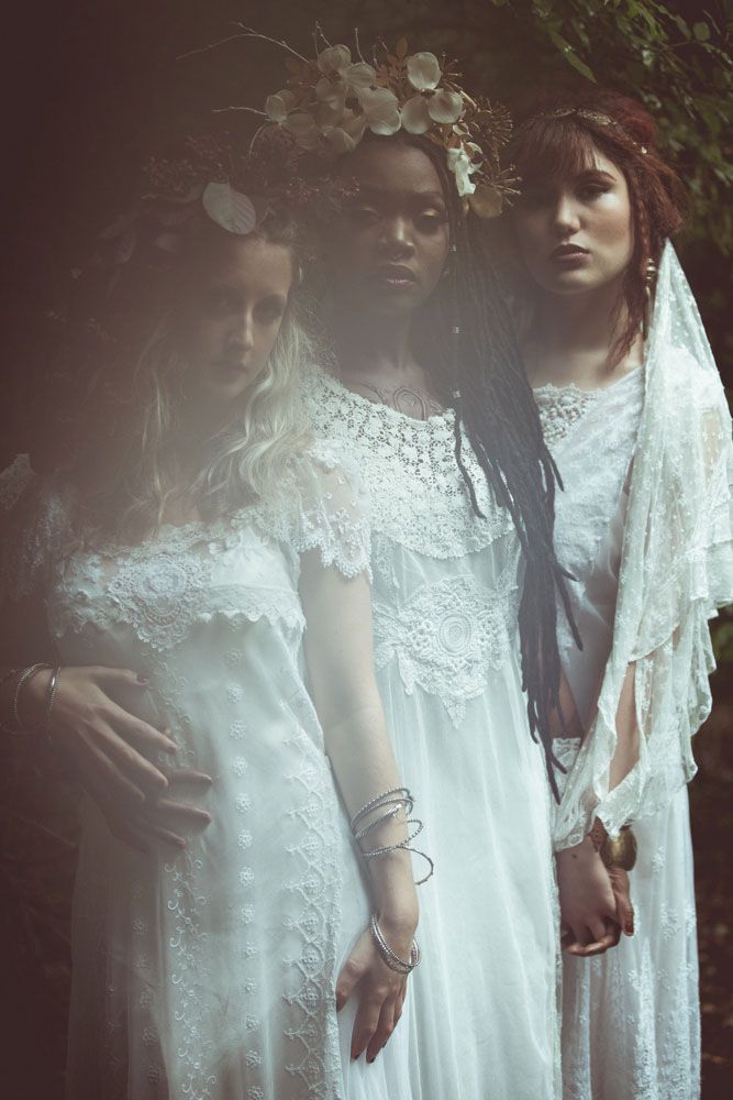 Mysterious voodoo and pagan witch wedding shoot  23