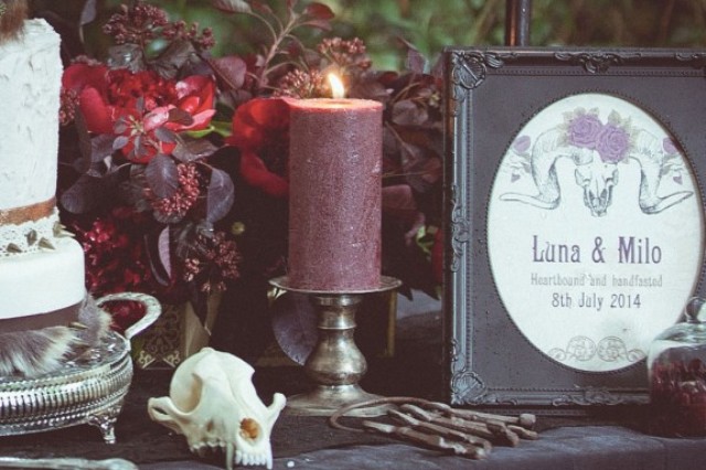 Mysterious voodoo and pagan witch wedding shoot  3