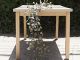 Natural Diy Eucalyptus Wedding Table Runner
