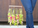 Nice Diy Hanging Flower Chandelier For Your Wedding Decor