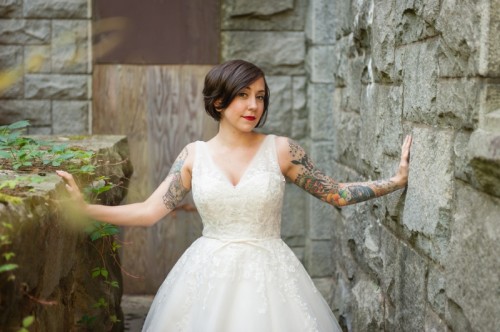 Offbeat Modern Tattooed Bridal Shoot
