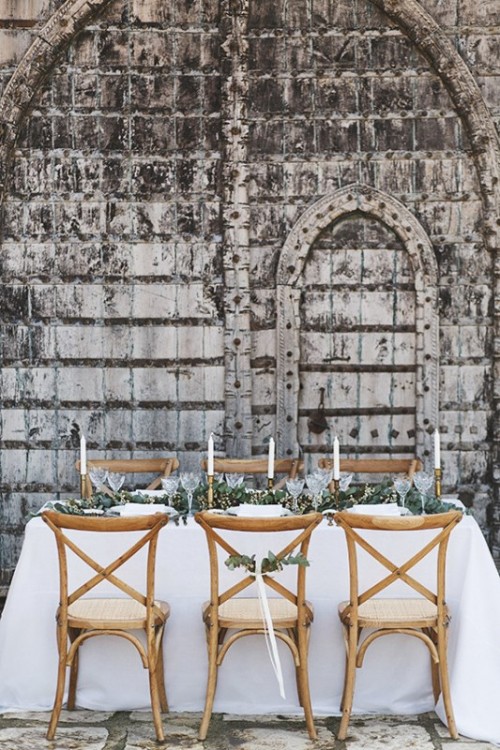 Organic Grecian Wedding Inspiration With Golden Touches