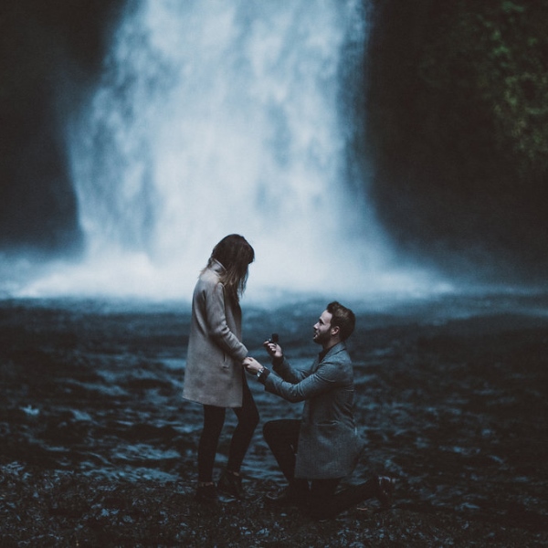 Picture Of overwhelming and touching marriage proposal at the gorge  3