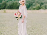 Peach Farm Wedding Shoot With Fall Touches
