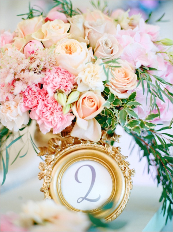 Pink and gold angelic themed wedding inspiration  16