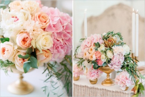 Pink And Gold Angelic Themed Wedding Inspiration
