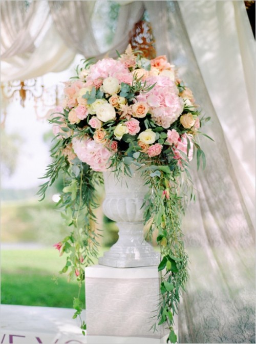 Pink And Gold Angelic Themed Wedding Inspiration