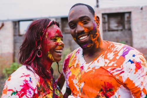 Playful, Fun And Colorful Engagement Shoot