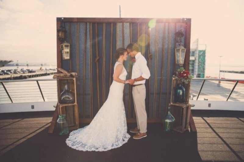 Preppy nautical wedding shoot on a yacht  9