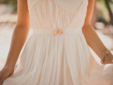 Pretty Diy Beaded Sash To Glam Up A Simple Wedding Dress