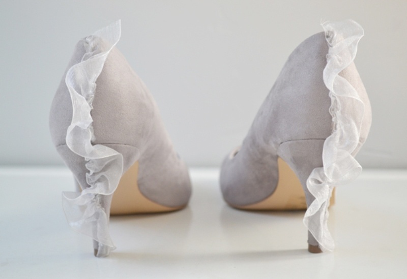 Pretty Diy Ruffle Pumps To Adorn Your Wedding Shoes
