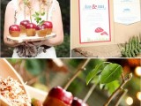 a fall woodland wedding treat – candied apples is a cool idea for any fall wedding including a woodland one