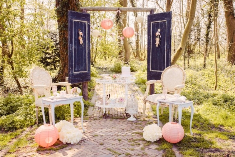 Picture Of pretty pastel wedding inspiration in rustic style  12