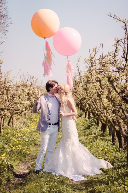 Picture Of pretty pastel wedding inspiration in rustic style  19