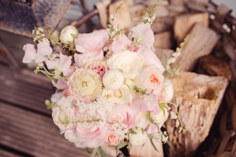 Picture Of pretty pastel wedding inspiration in rustic style  2