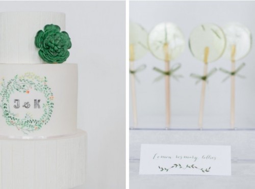 Pure And Natural Green And White Wedding Inspiration