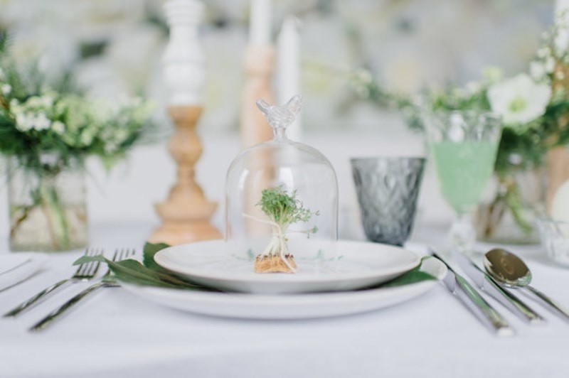 Picture Of pure and natural green and white wedding inspiration  23