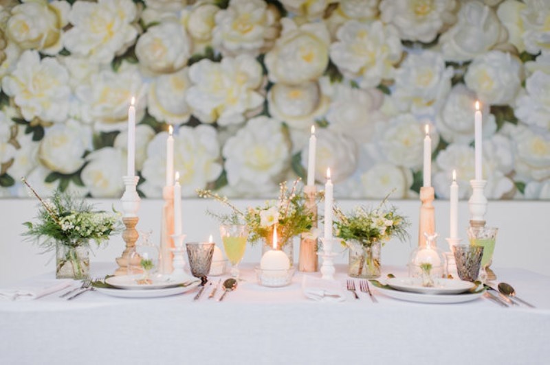 Picture Of pure and natural green and white wedding inspiration  25