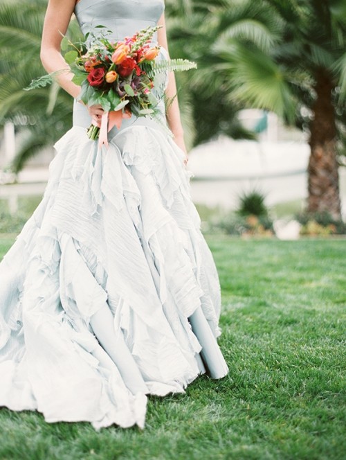 Refined Nautical Shoot With A Stunning Blue Wedding Dress