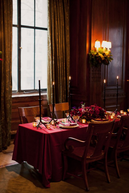 Refined Same Sex Winter Wedding In New York Public Library