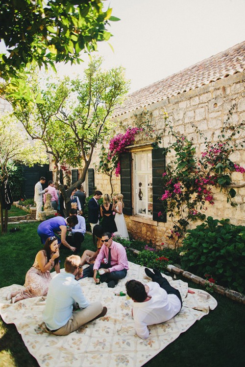 Relaxed Destination Garden Wedding In Croatia