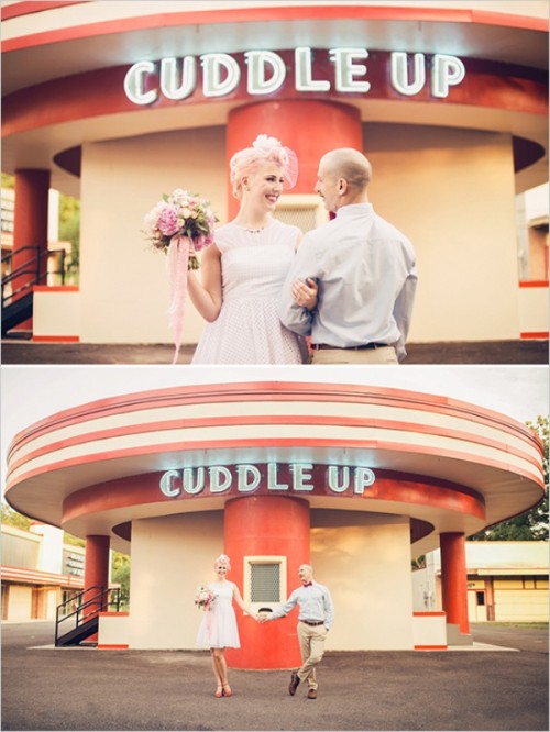 Retro 50s Wedding Inspiration At Summer Amusement Park