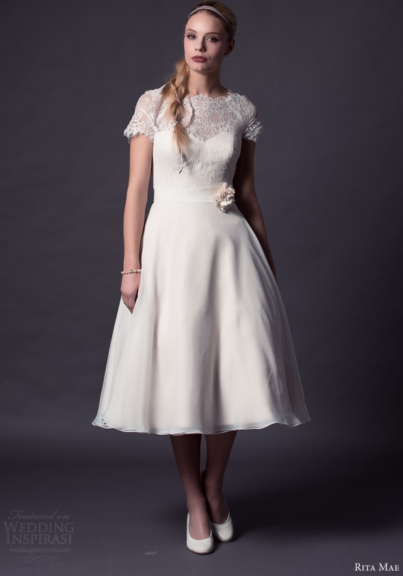 Picture Of rita mae 2015 short wedding dress collection  10