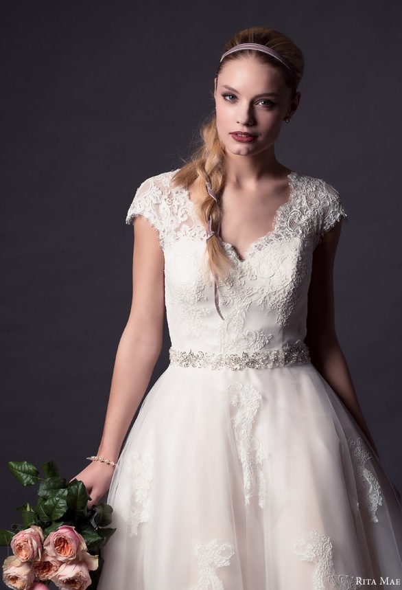 Picture Of rita mae 2015 short wedding dress collection  3