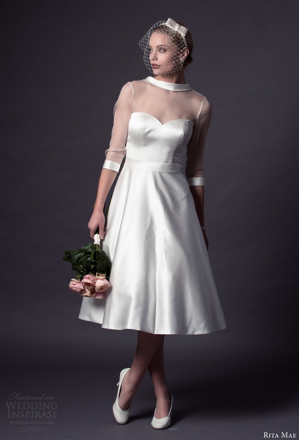 Picture Of rita mae 2015 short wedding dress collection  9