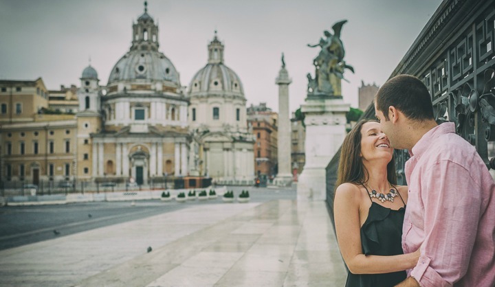 Romantic and emotional engagement shoot in rome  1