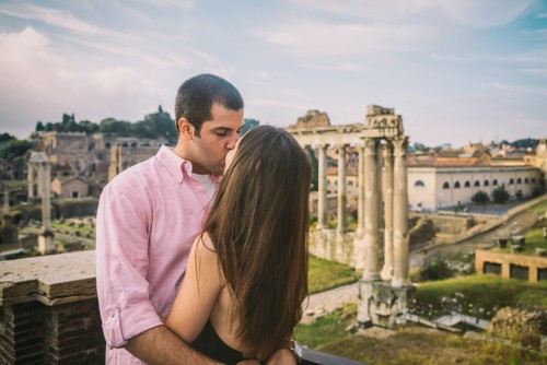 Emotional And Romantic Engagement Shoot In Rome