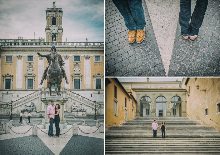 Romantic and emotional engagement shoot in rome  12