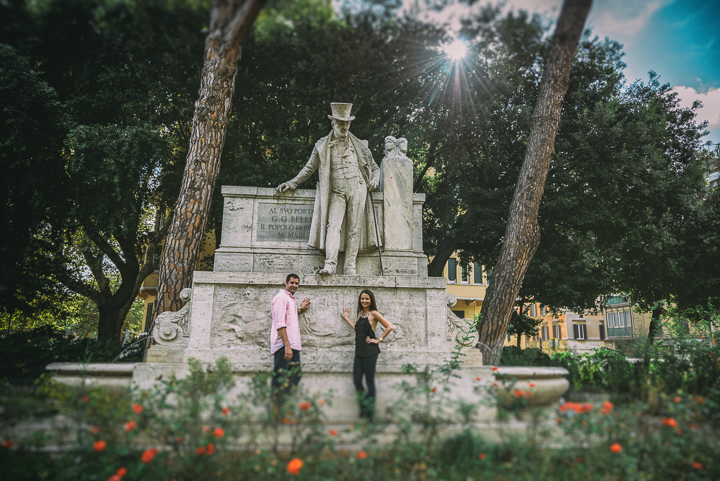 Romantic and emotional engagement shoot in rome  25