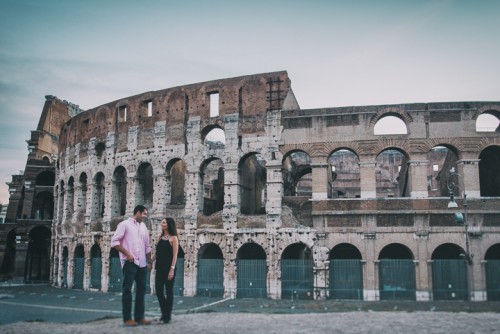 Emotional And Romantic Engagement Shoot In Rome