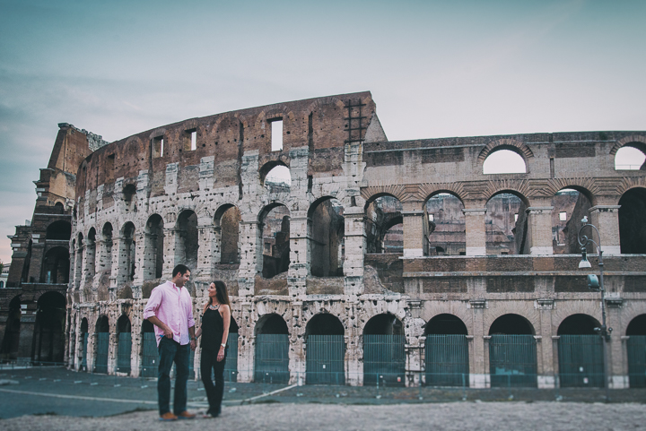 Romantic and emotional engagement shoot in rome  6