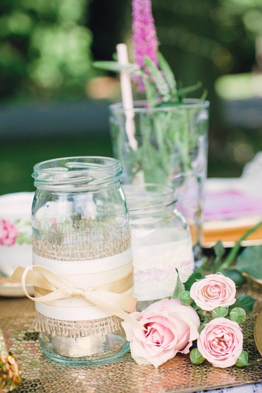 Picture Of romantic blush and gold boho inspired wedding shoot  6