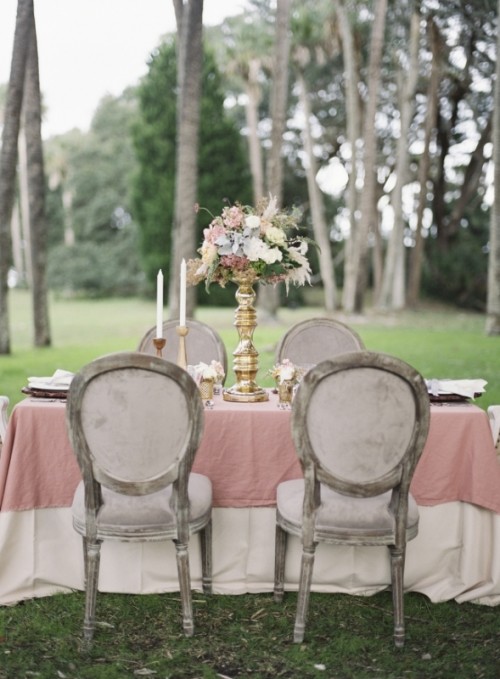 Romantic Blush Pink Outdoor Wedding Inspiration
