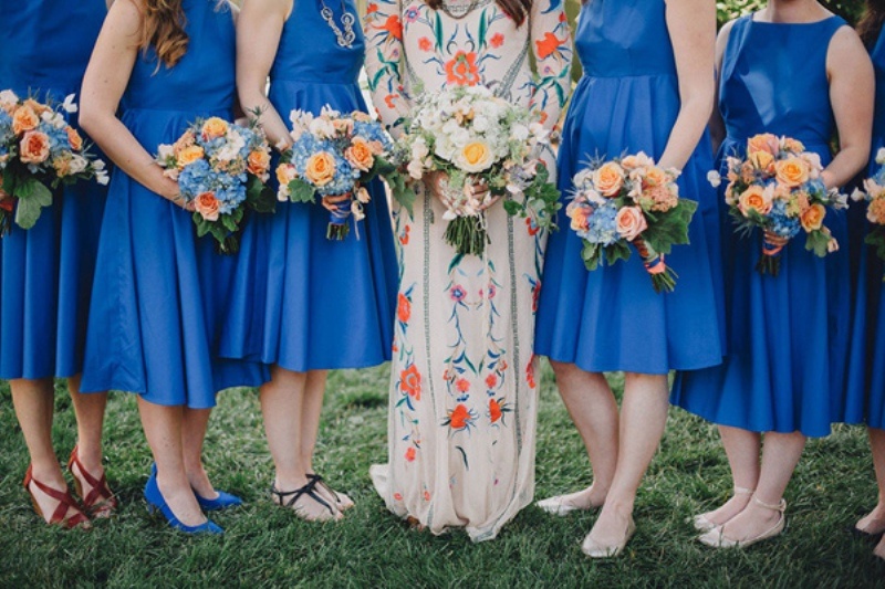 Romantic boho inspired wedding with a vintage patterned dress  8