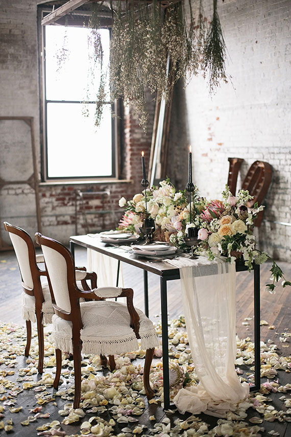 Picture Of romantic industrial wedding shoot with personalized touches  12