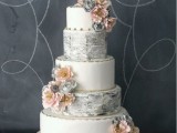 a gorgeous vintage wedding cake