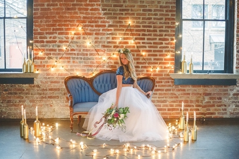 Romantic navy and gold fall wedding inspiration  1