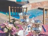 Romantic Pink Sequin Winery Wedding