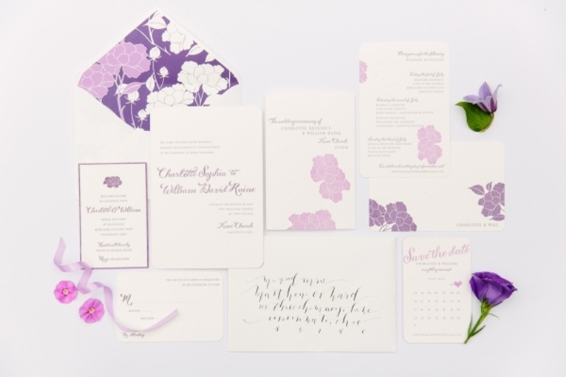 Picture Of romantic purple and green garden wedding inspiration  13